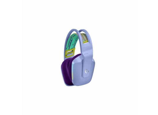 Logitech G733 Lightspeed Wireless Gaming Headset with Suspension Headband, Lightsync RGB-Lilac